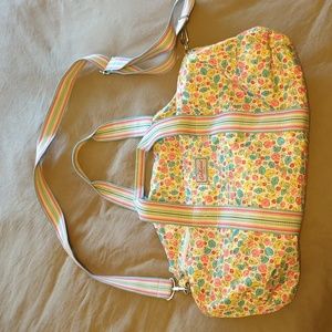 Cath Kidston London Original Pack small Overnight Duffle Bag Floral Striped